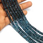 London Blue Topaz Faceted Rondelle Beads